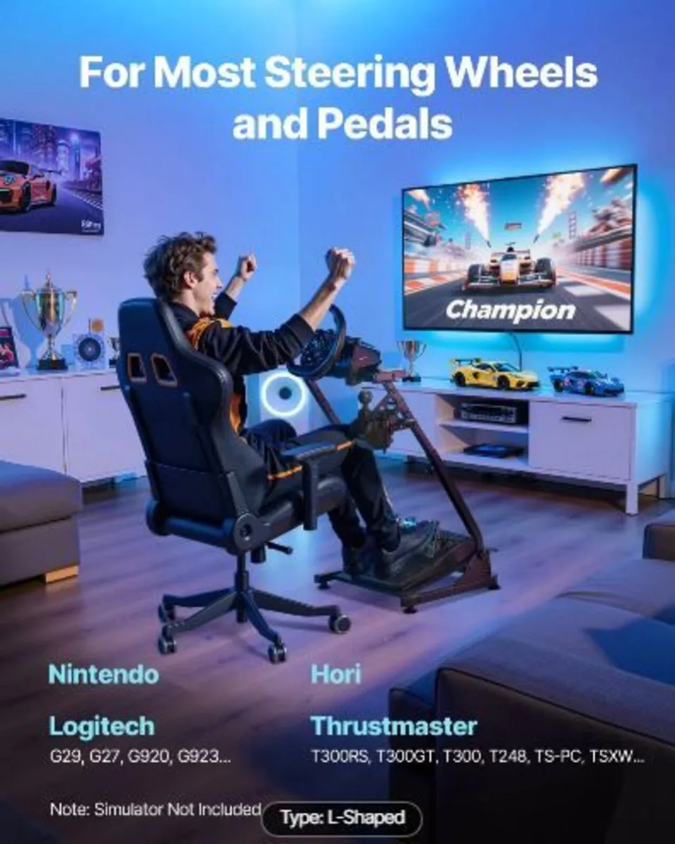 Racing Wheel Stand, Adjustable & Foldable - Image 4