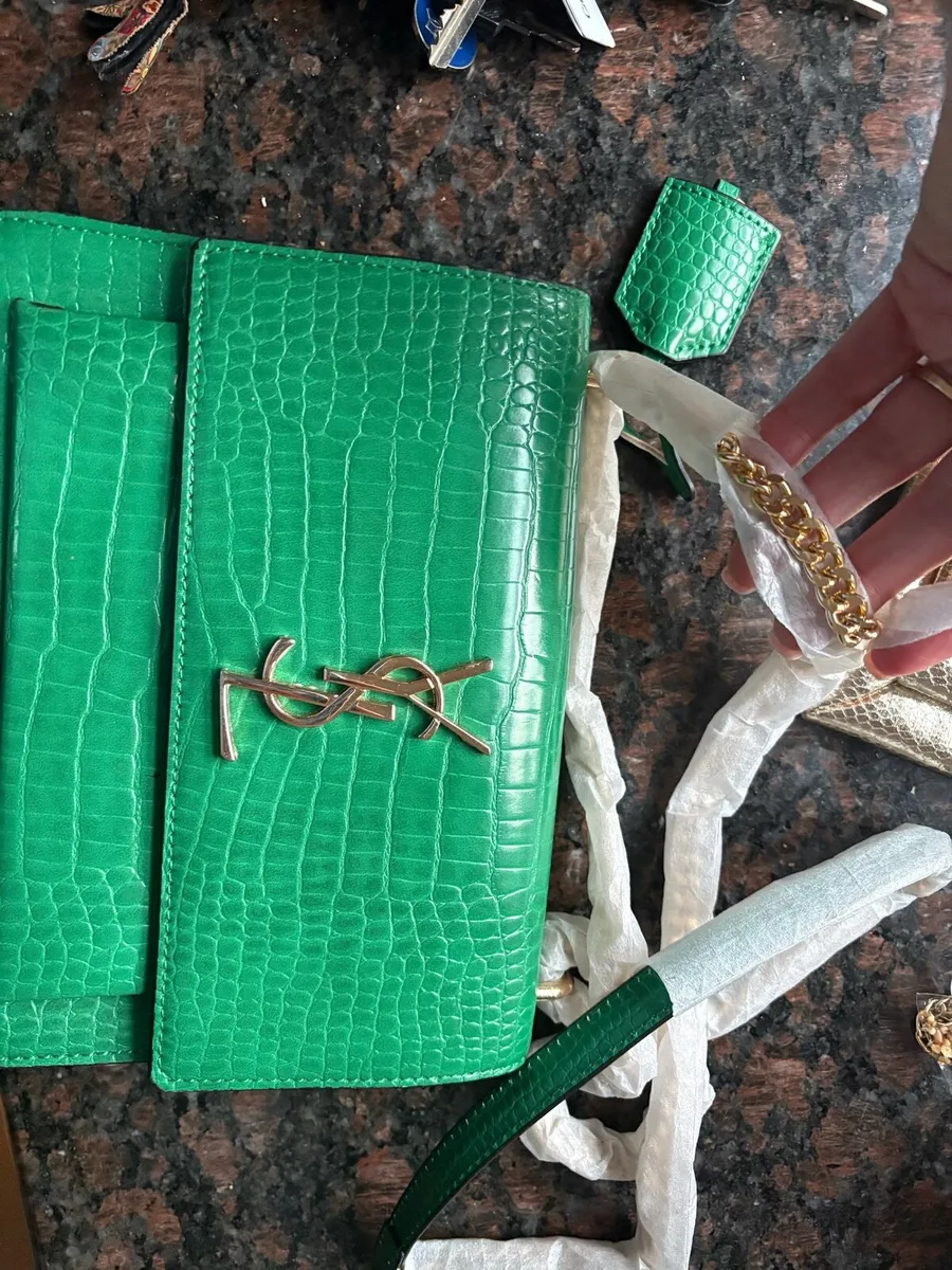 Green handbag
