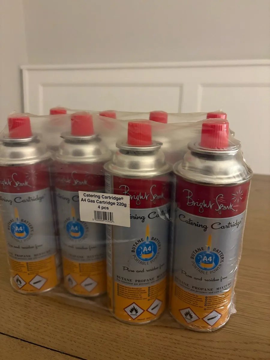 9 x Bright Spark Butane Gas Cartridges - Image 1