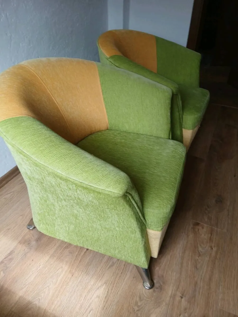 2x armchairs - Image 4