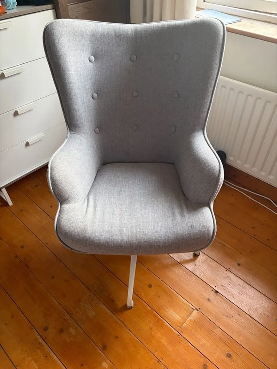 Grey Swivel Chair - Image 2