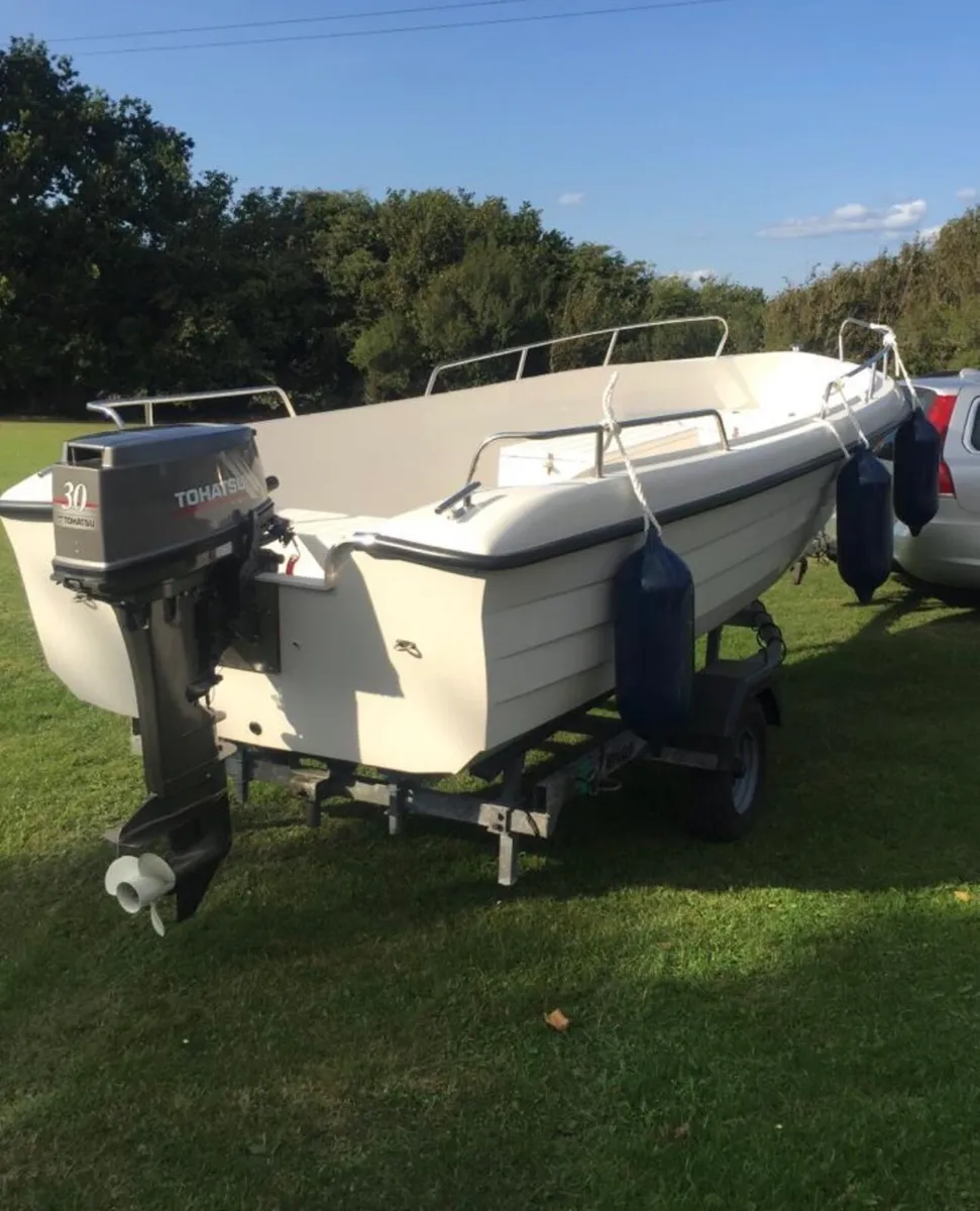 Fiberglass Launch with 30hp - Image 1