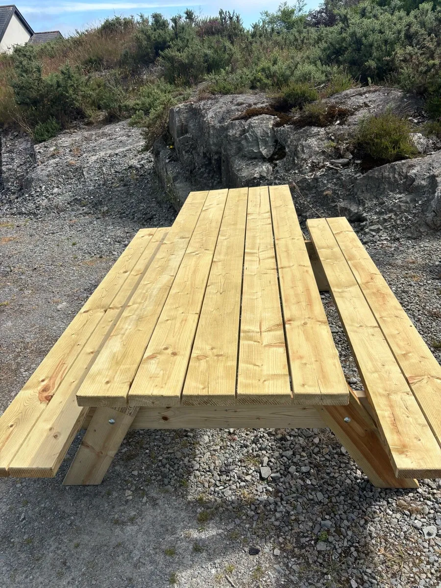 8ft picnic tables - Image 1