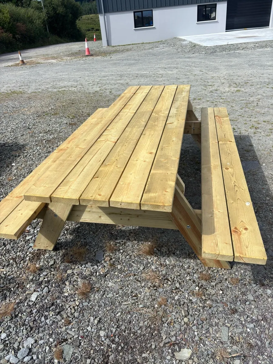 8ft picnic tables - Image 3