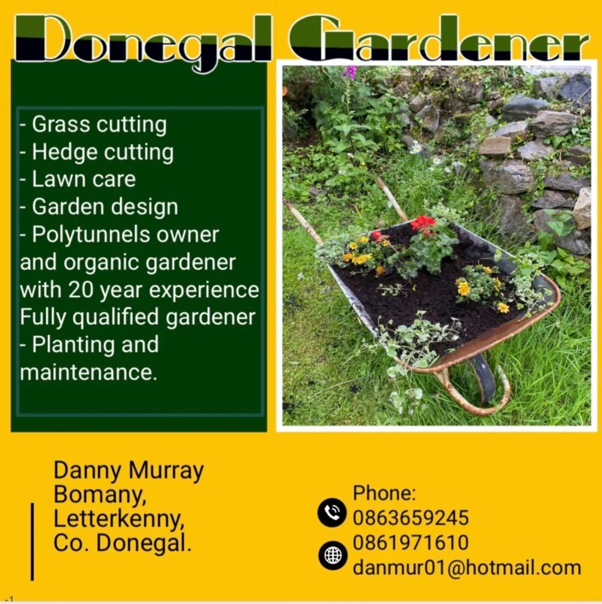 Gardener available - Image 1