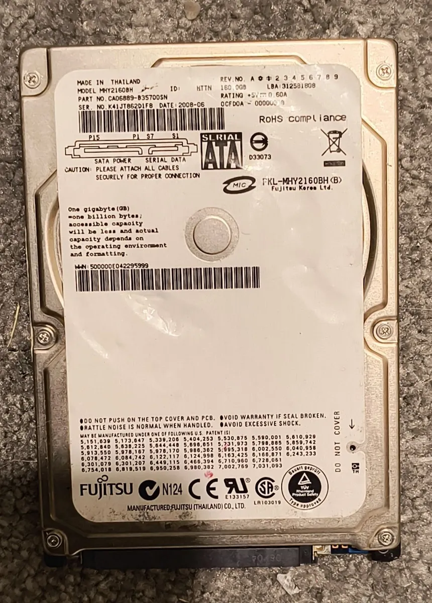 2.5" SATA Internal hard drive (HDD) for a laptop - Image 3
