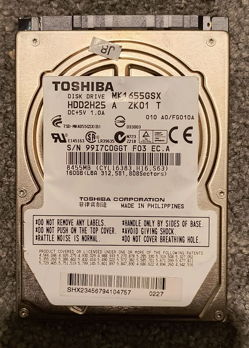 2.5" SATA Internal hard drive (HDD) for a laptop - Image 1