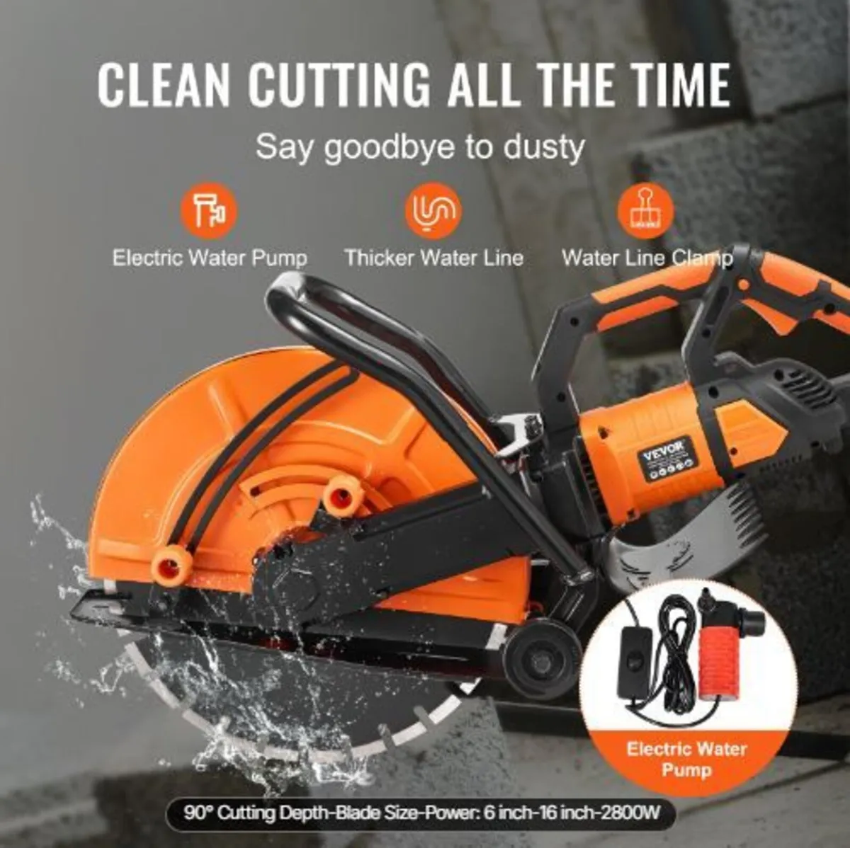 16"/40.6 cm Electric Concrete Saw - Image 1