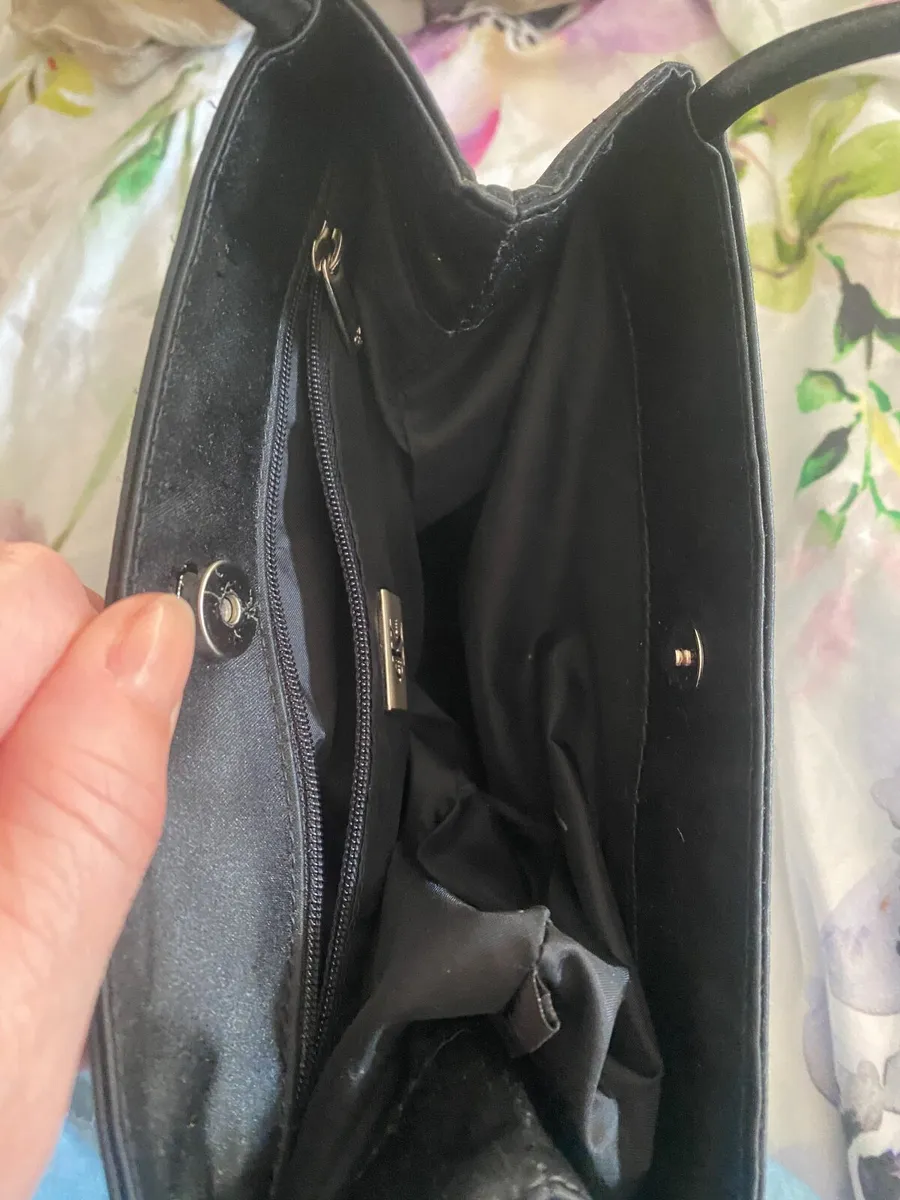 Calvin Klein Black Satin Handbag - Image 2
