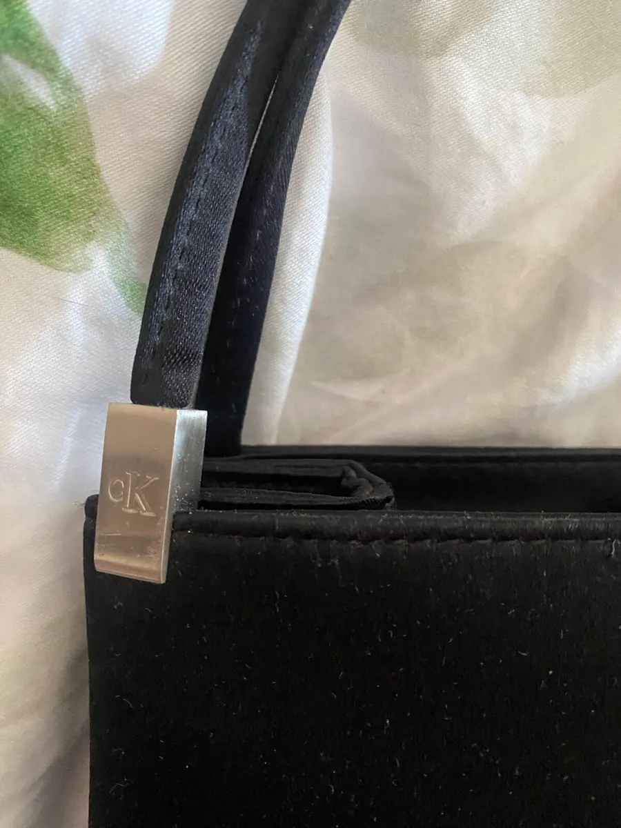 Calvin Klein Black Satin Handbag - Image 3