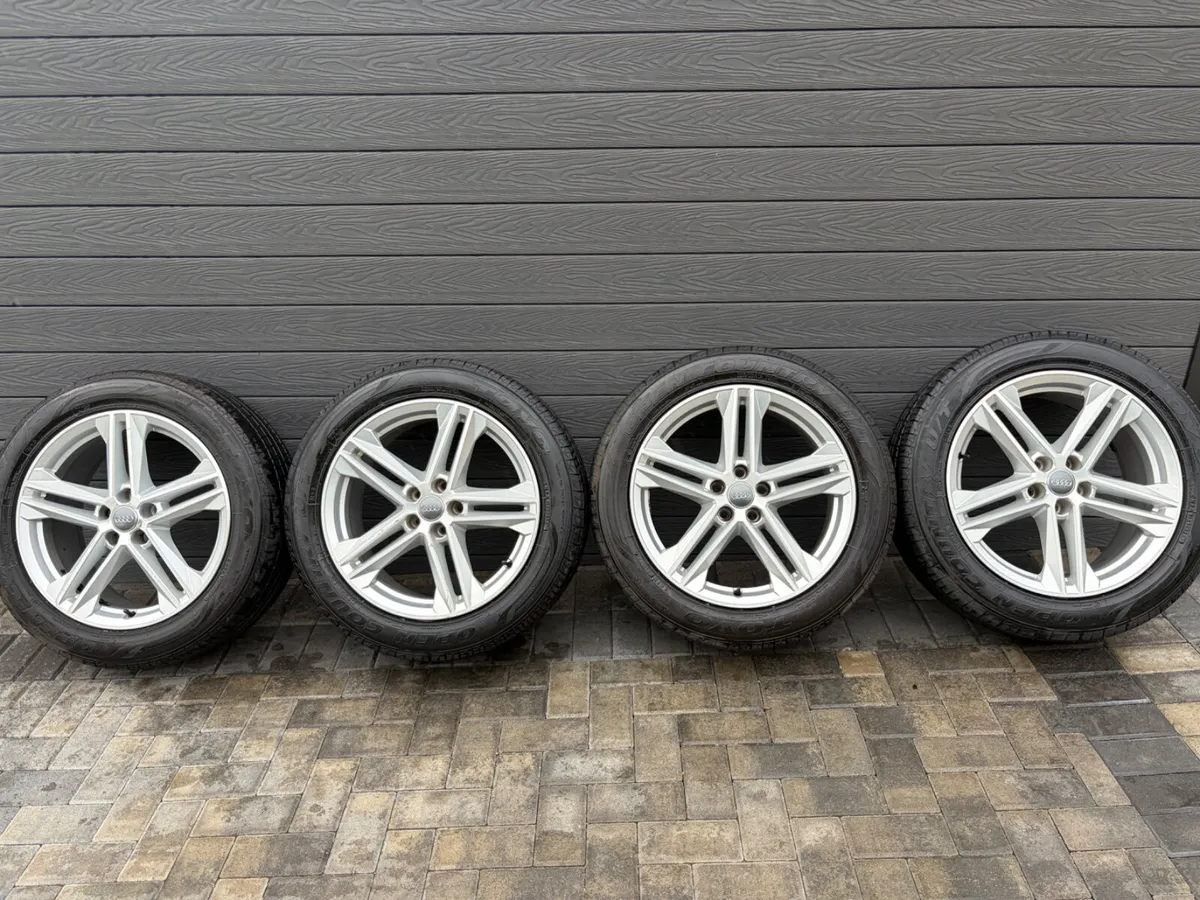 19” GENUINE AUDI Q5 S-LINE ALLOY WHEELS & TYRES - Image 2