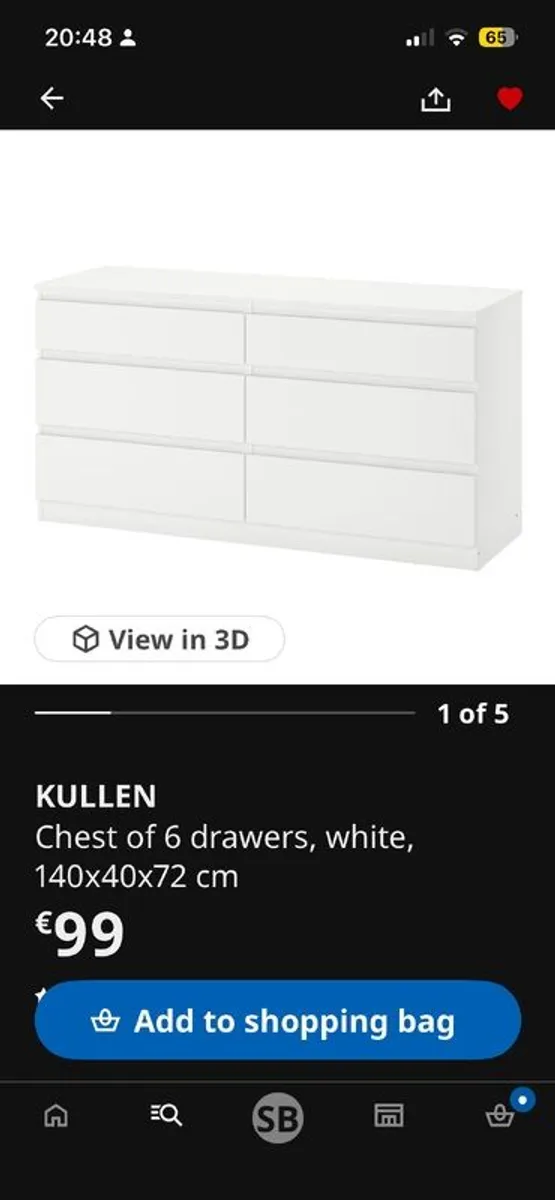 ikea kullen drawers- Brand new - Image 2