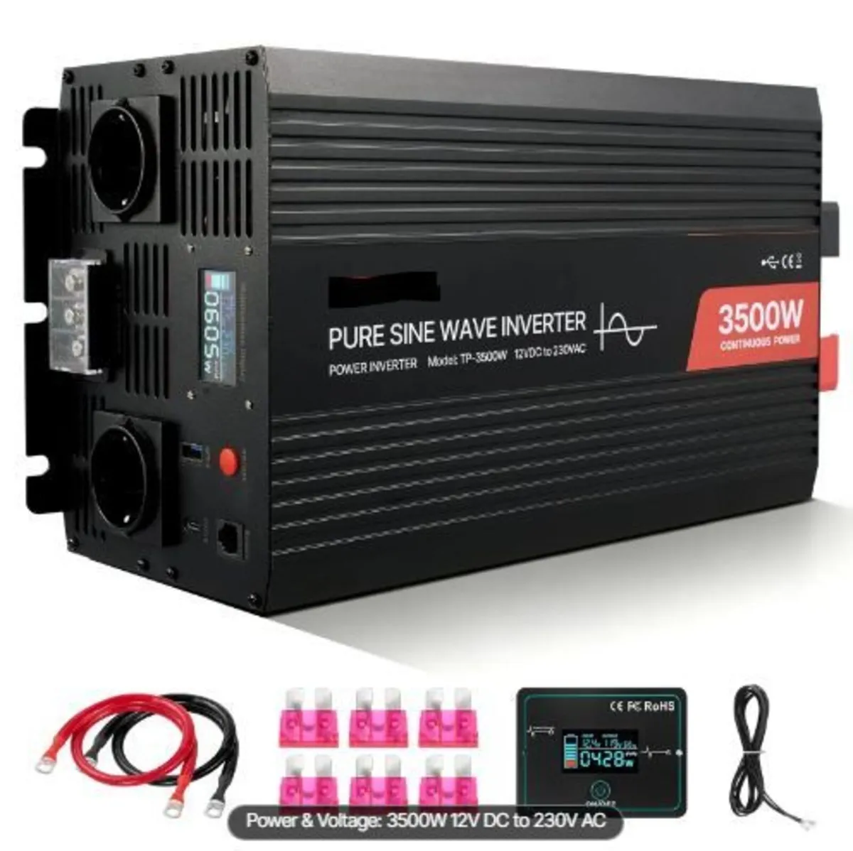 3500W Power Inverter, 12V DC - Image 2