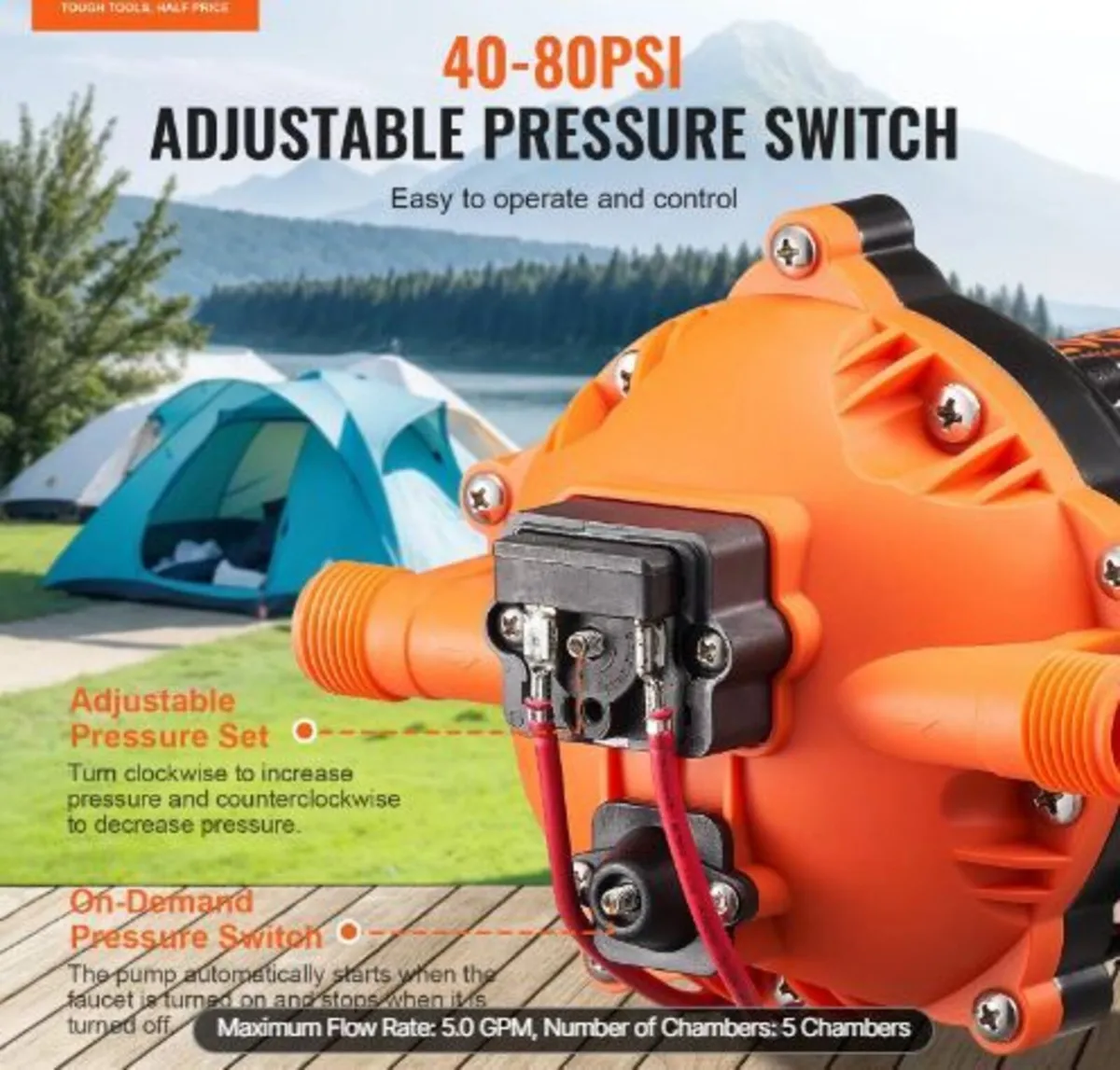 12V Diaphragm Pump, - Image 3
