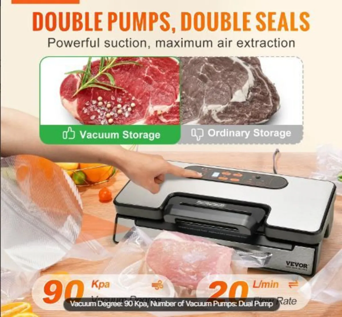 Vacuum Sealer Machine Food Preservation - Image 3