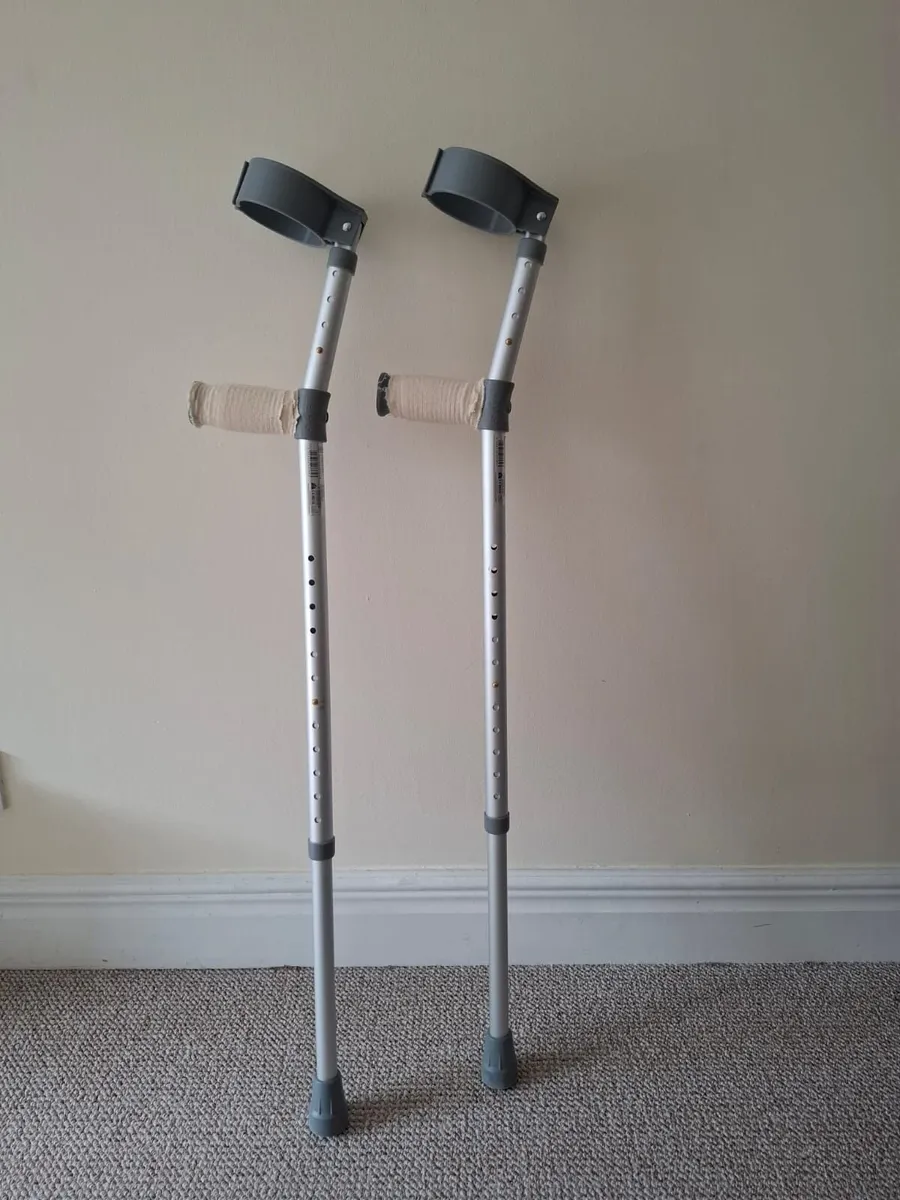 Pair of Adjustable Crutches – Excellent Condition - Image 1