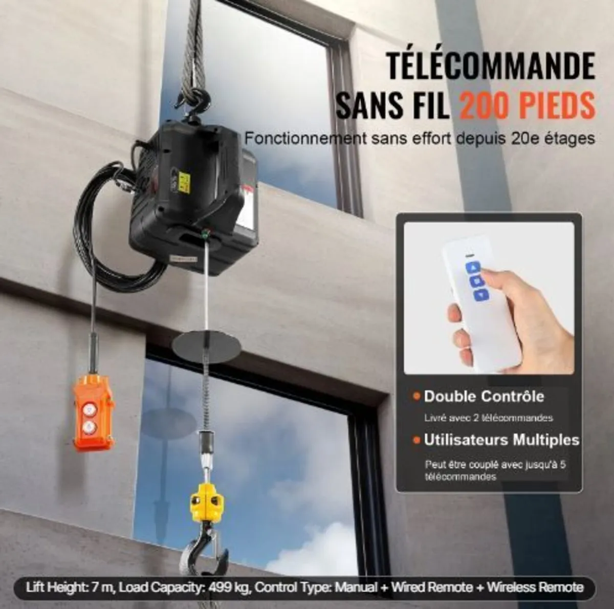 3-in-1 Portable Electric Hoist Winch - Image 4