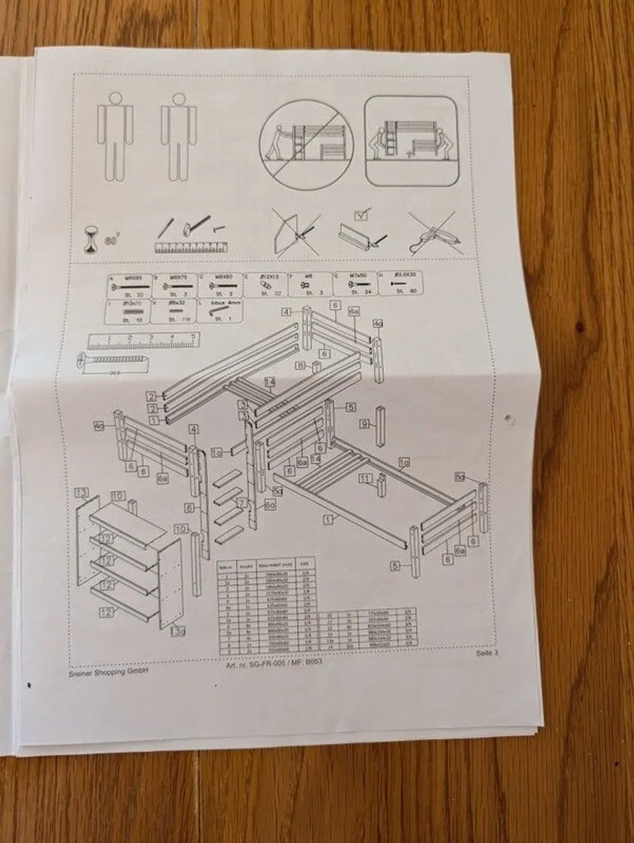 Bunk bed L-shaped - Image 4