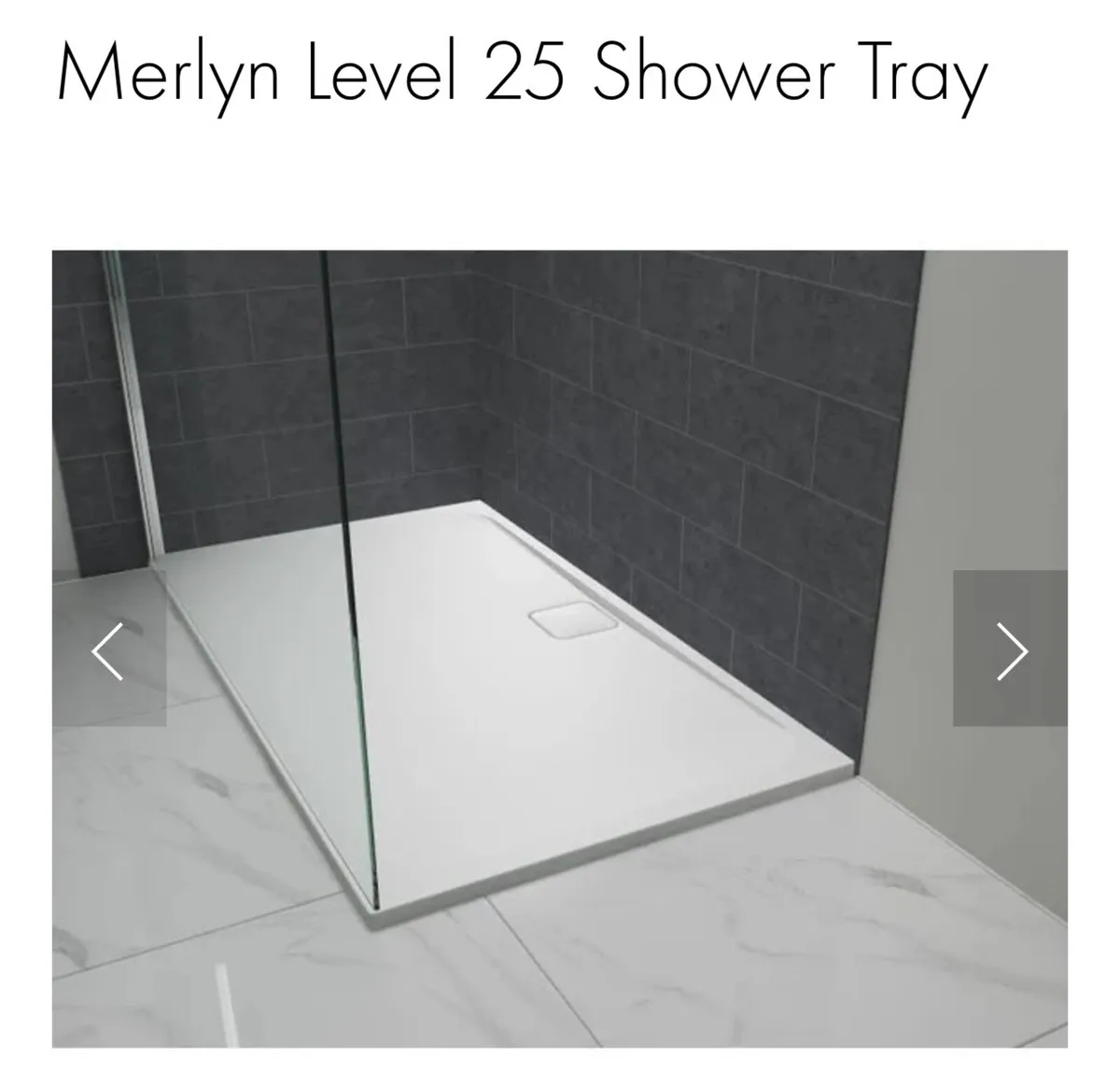 Merlyn shower tray 1000x900 - Image 1