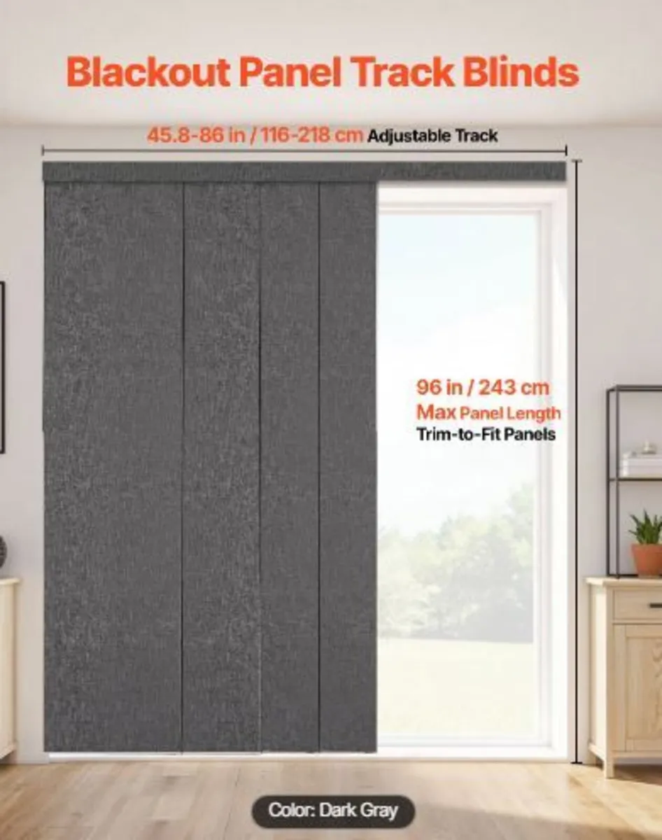 Panel Track Blinds, Extendable Track - Image 3
