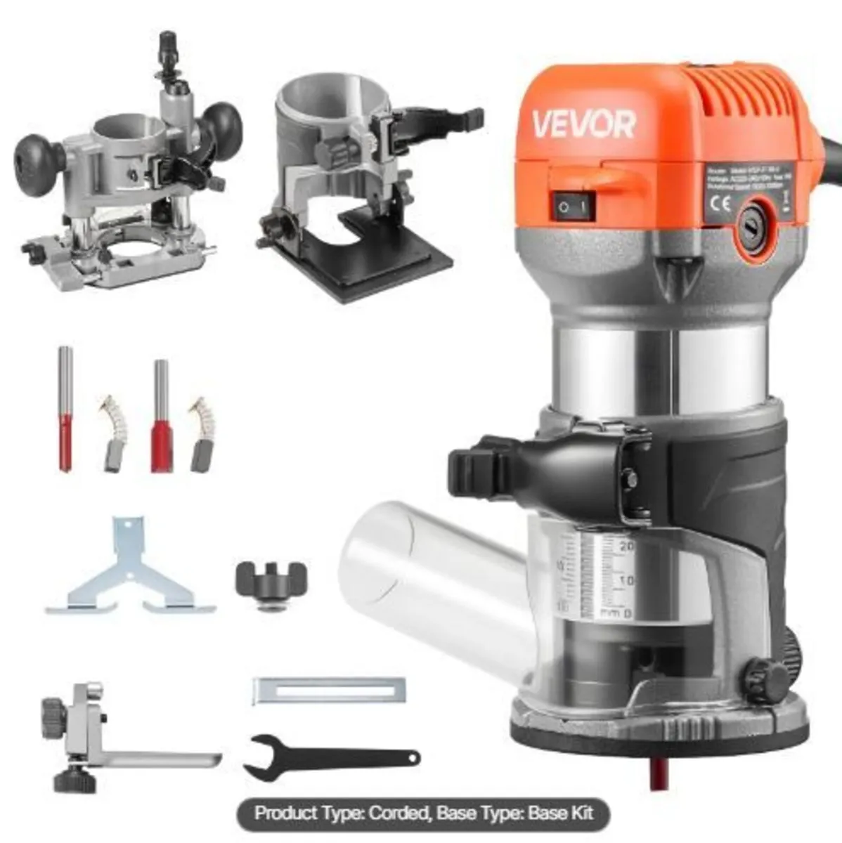 Wood Router, 1 HP 710W, Variable Speed - Image 1