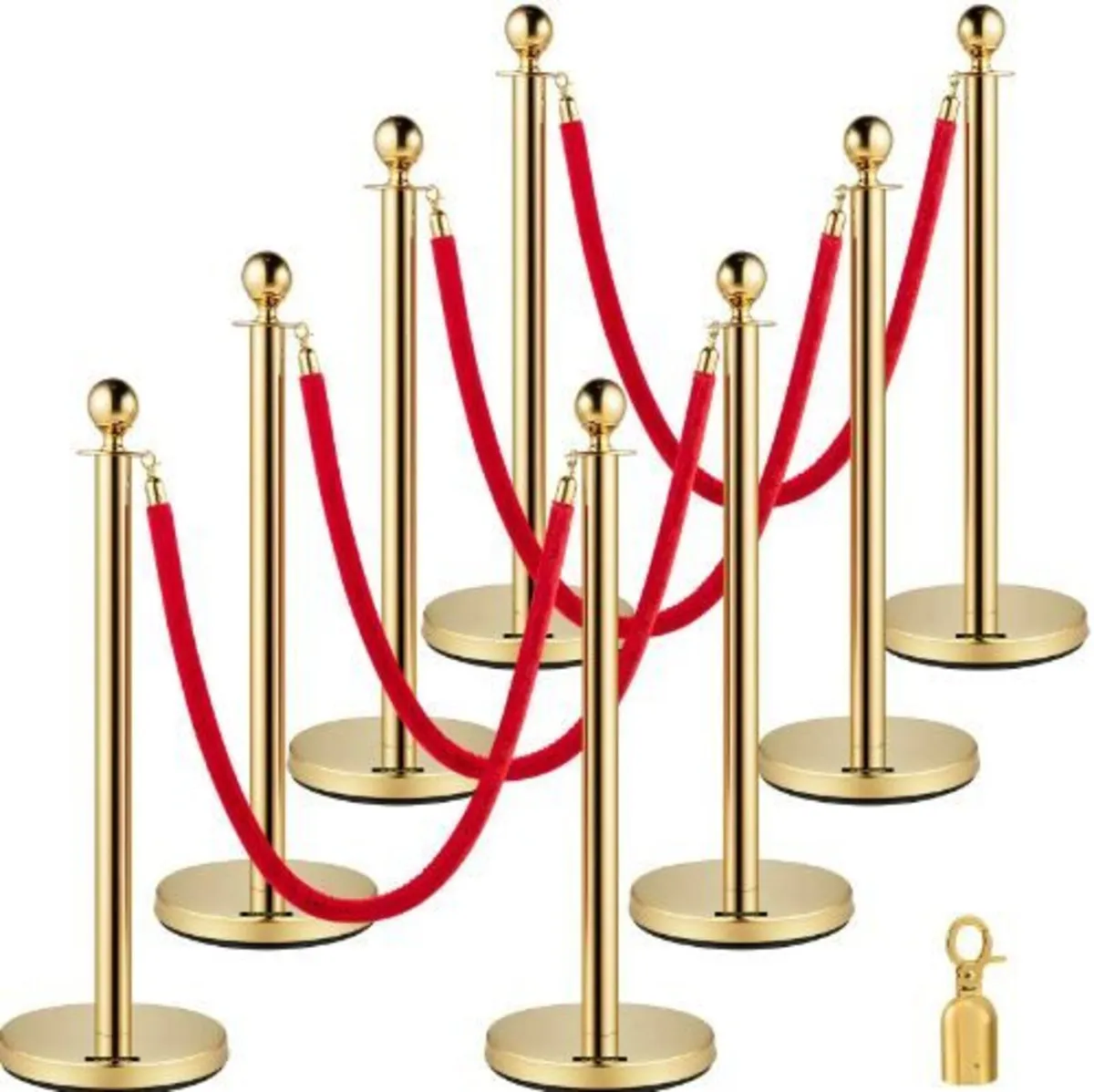 Crowd Control Stanchion, Set of 8 - Image 3