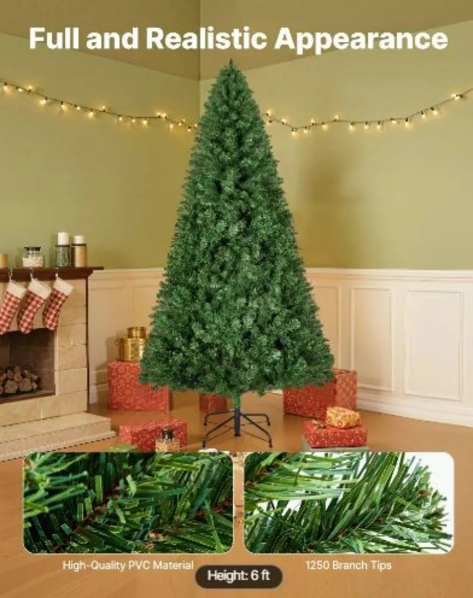 Christmas Tree, 1.8m Artificial Xmas Tree - Image 2