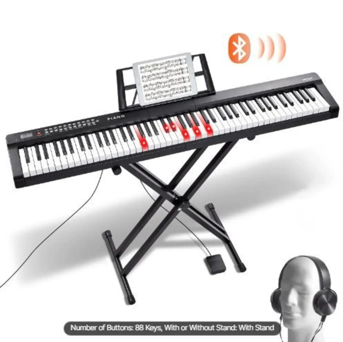 88 Key Digital Piano Keyboard - Image 1