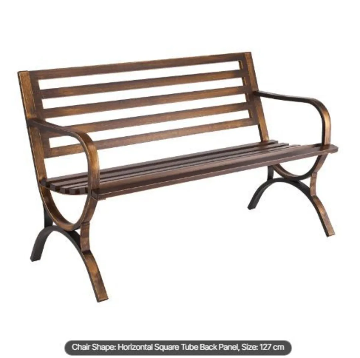 Outdoor Bench, 127 cm - Image 3