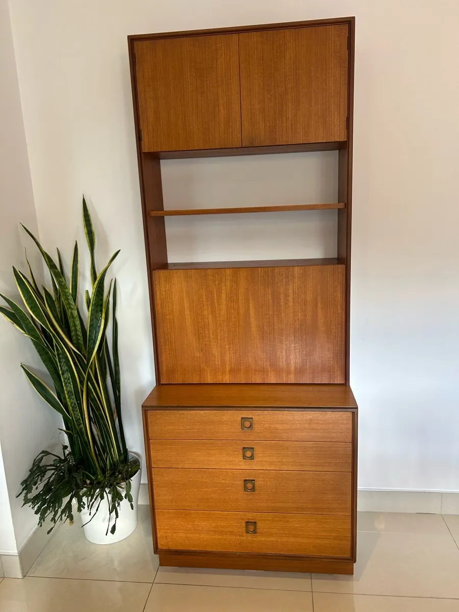 G Plan mid century drinks cabinet wall sideboard - Image 1