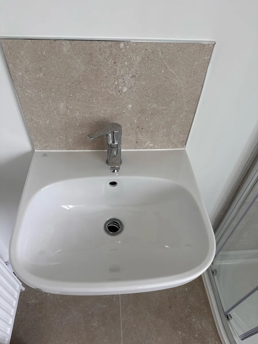 Premium Wall hung Semi Pedestal Sink 50x43cm - Image 3