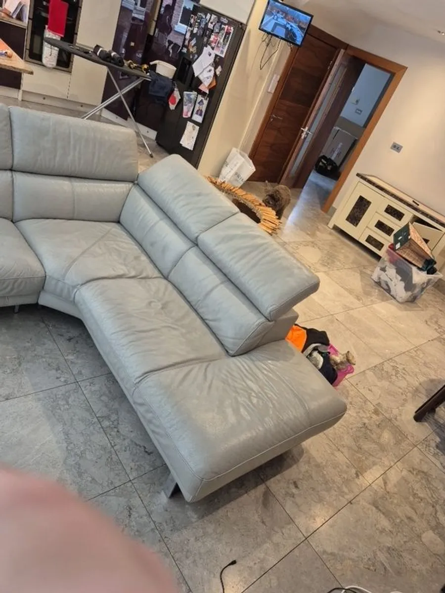 Recliner sofa n foot stool - Image 4