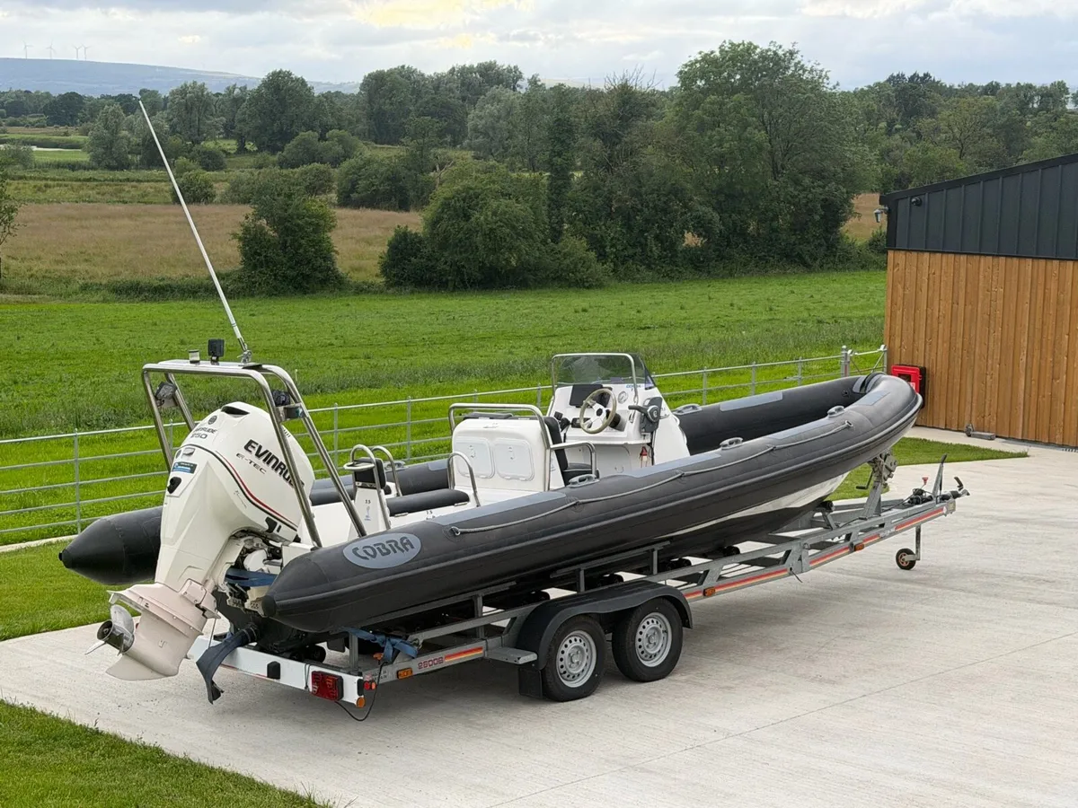 7.5m Cobra rib boat 250hp - Image 1