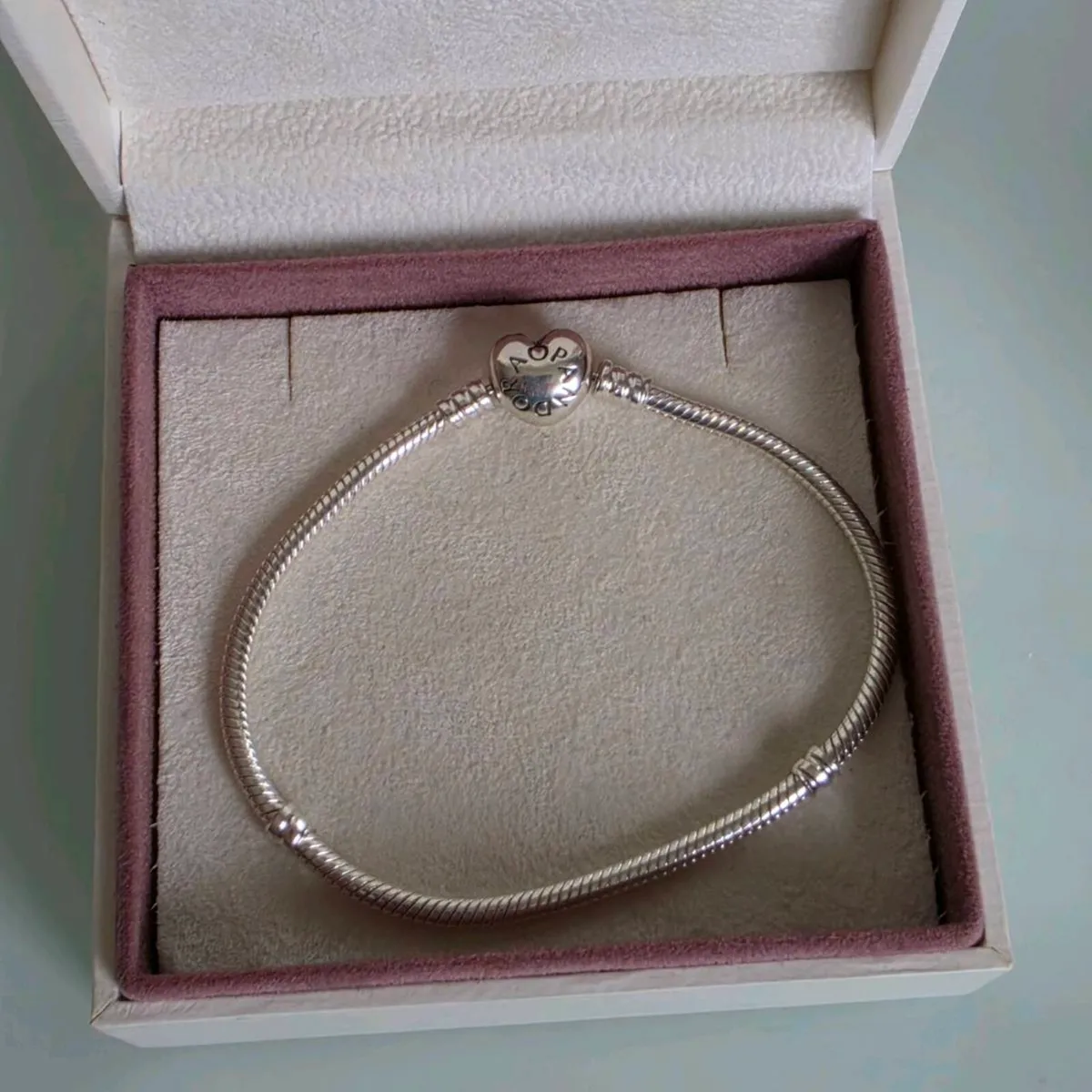 Pandora bracelet heart clasp size 20cm - Image 2