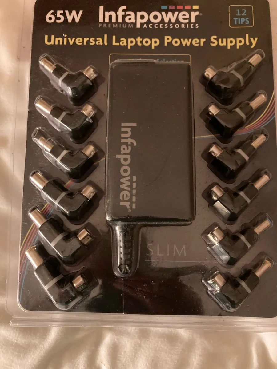 Infapower 65W Universal Laptop Power Supply.