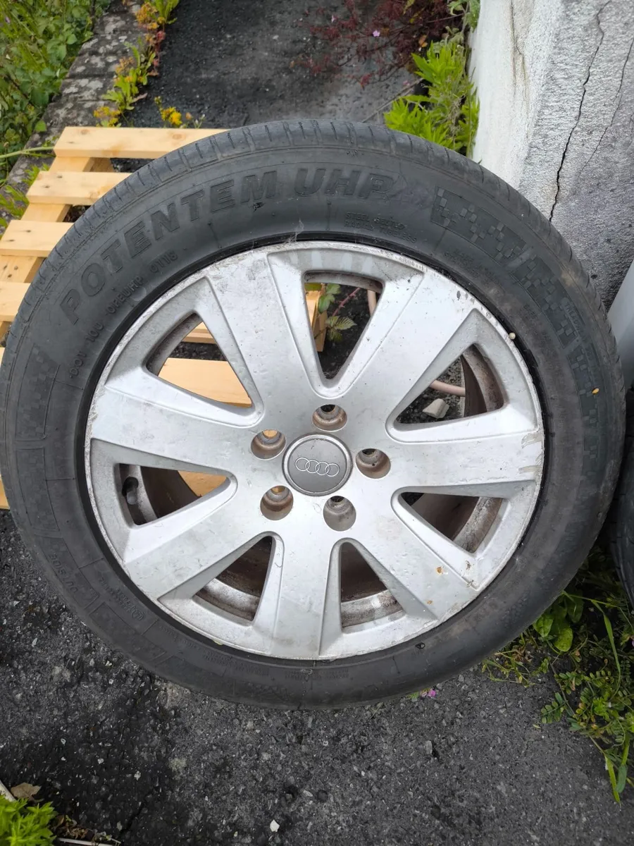 AUDI A3  A4 ALLOYS wheels 215/55/16 - Image 2
