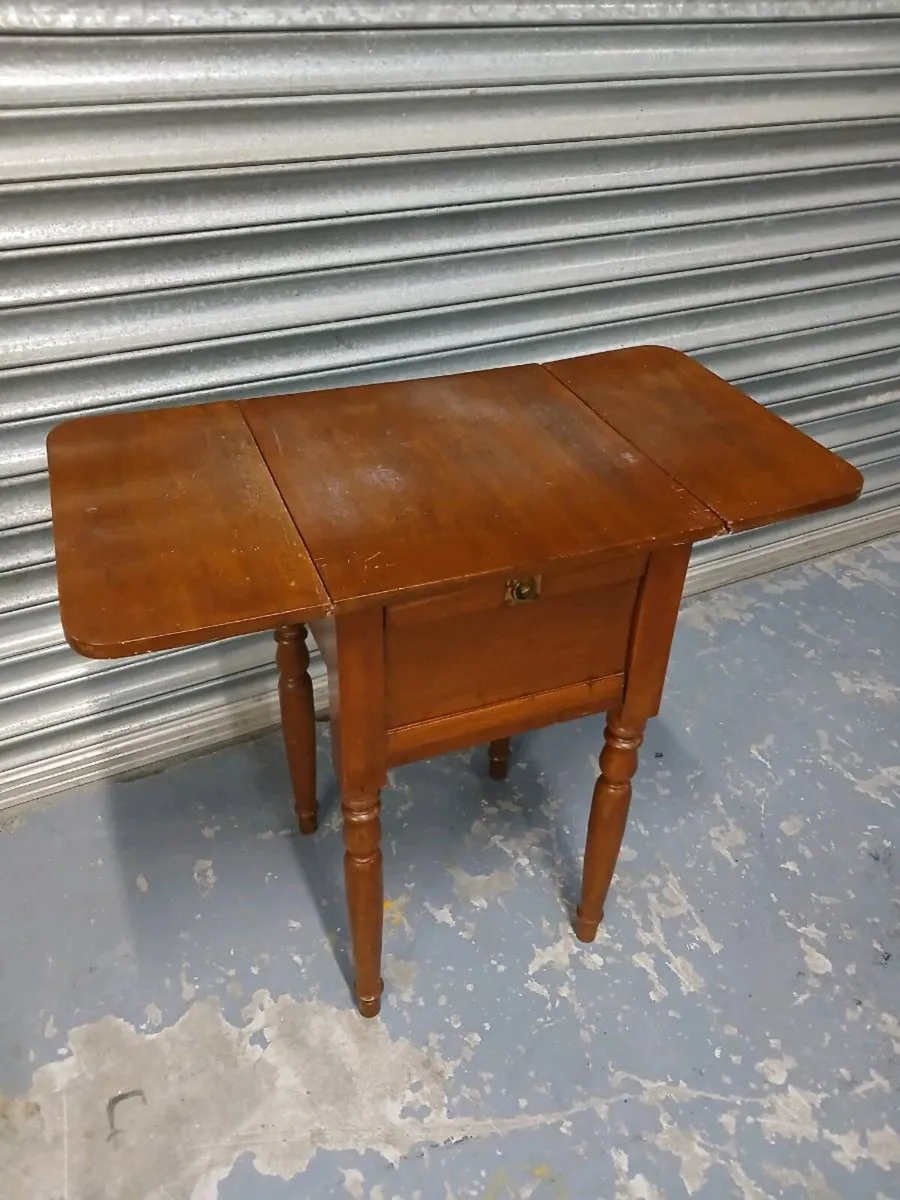 c.1890 Antique mahogany drop-leaf table - Image 3