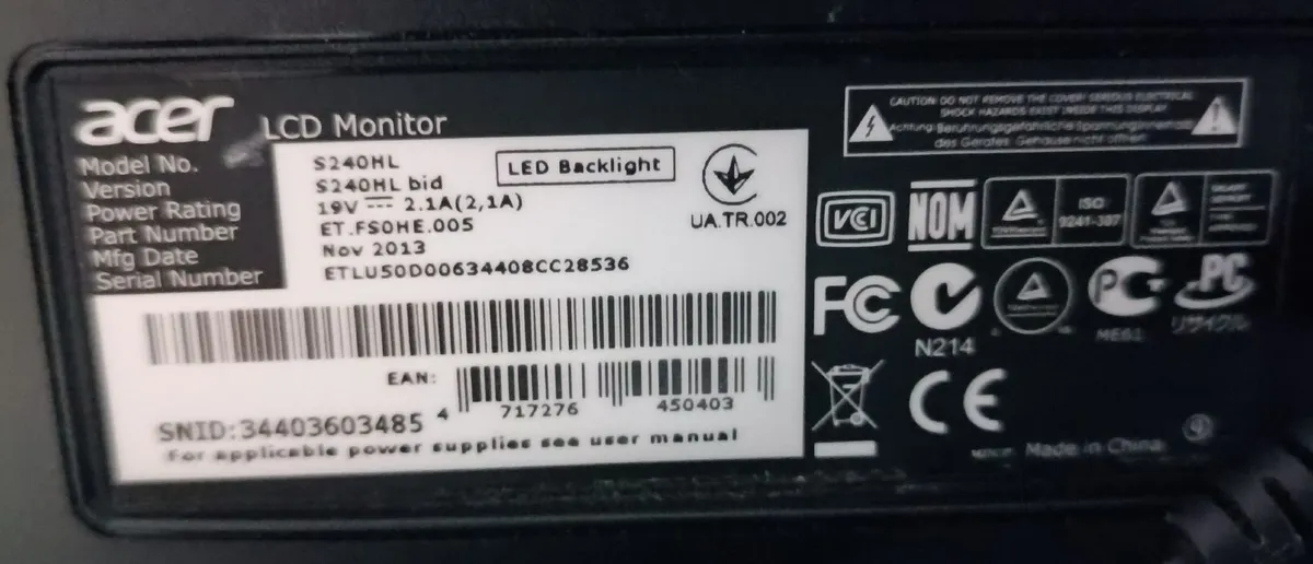 Acer G276hl 27" W-LED Full HD 75Hz Monitor - Image 4