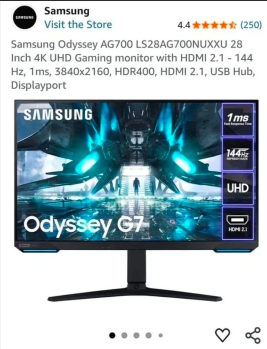 Samsung Gaming Monitor 28" - Image 1