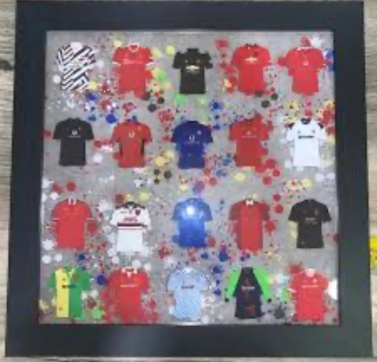 Framed Man Utd Jersey wall hanging