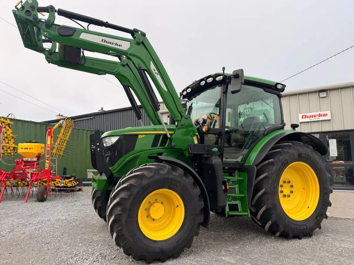 2023 John Deere 6R120 & Q4M Loader - Image 2