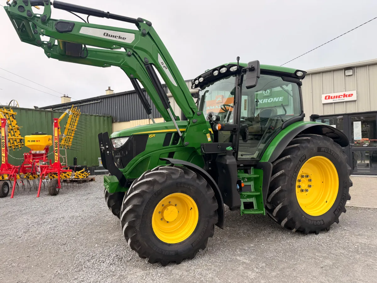 2023 John Deere 6R120 & Q4M Loader - Image 1