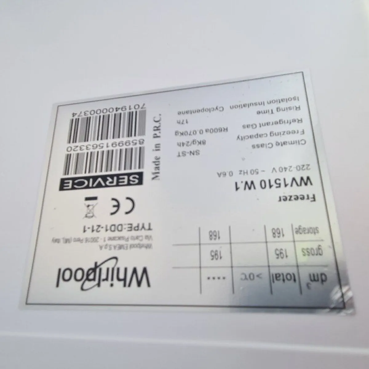 Whirlpool Freezer - Image 2