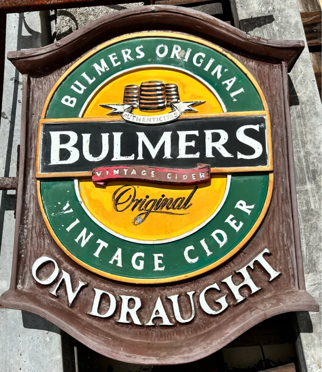 Original Bulmers Vintage Cider Hanging Pub Sign - Image 2