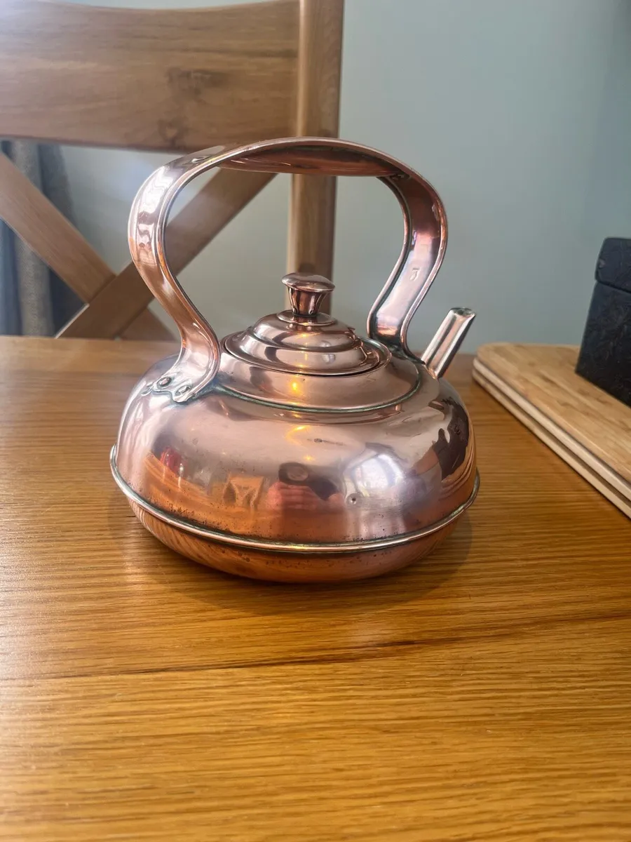 Antique Copper Kettle - Image 2