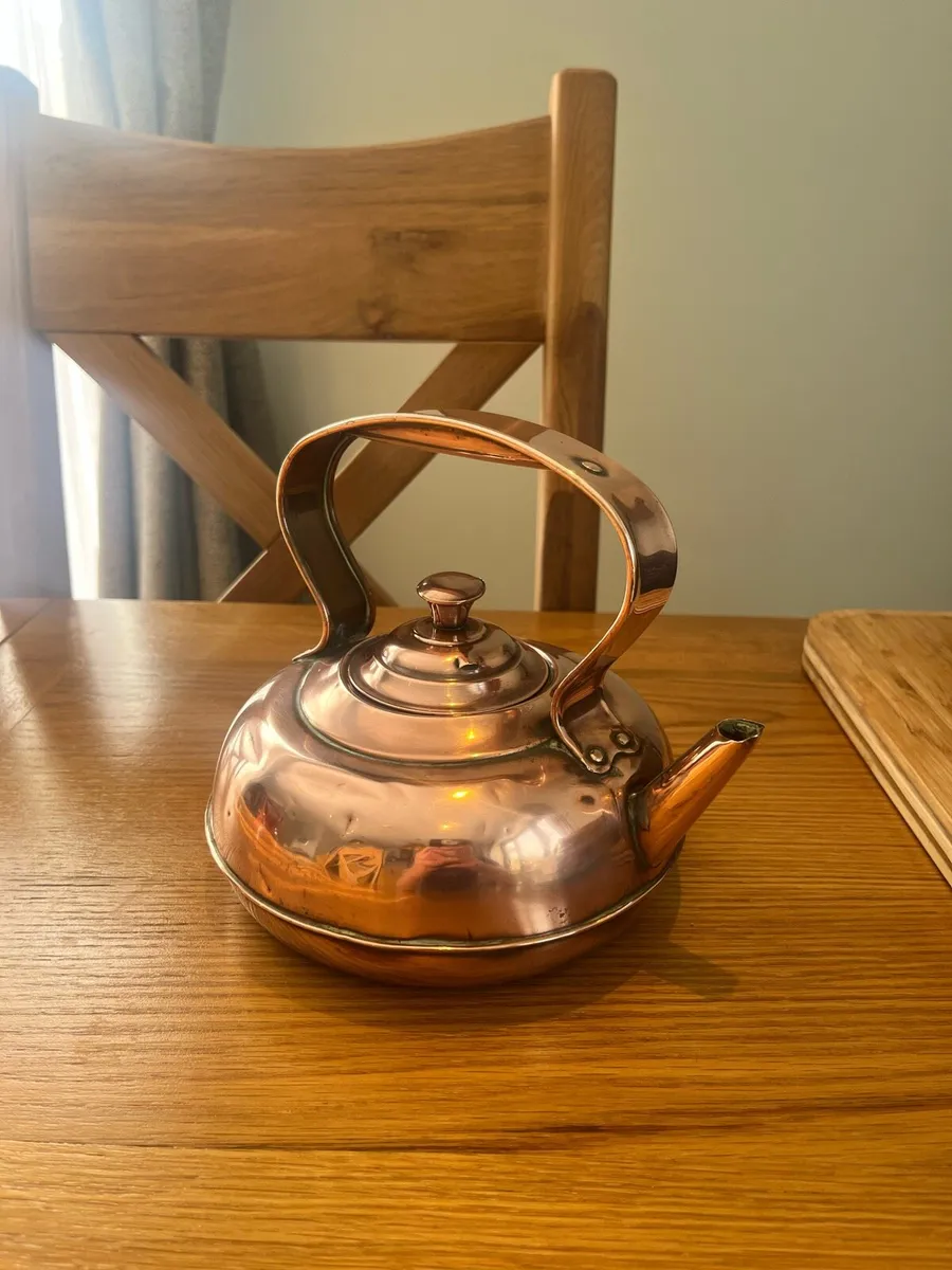 Antique Copper Kettle - Image 1