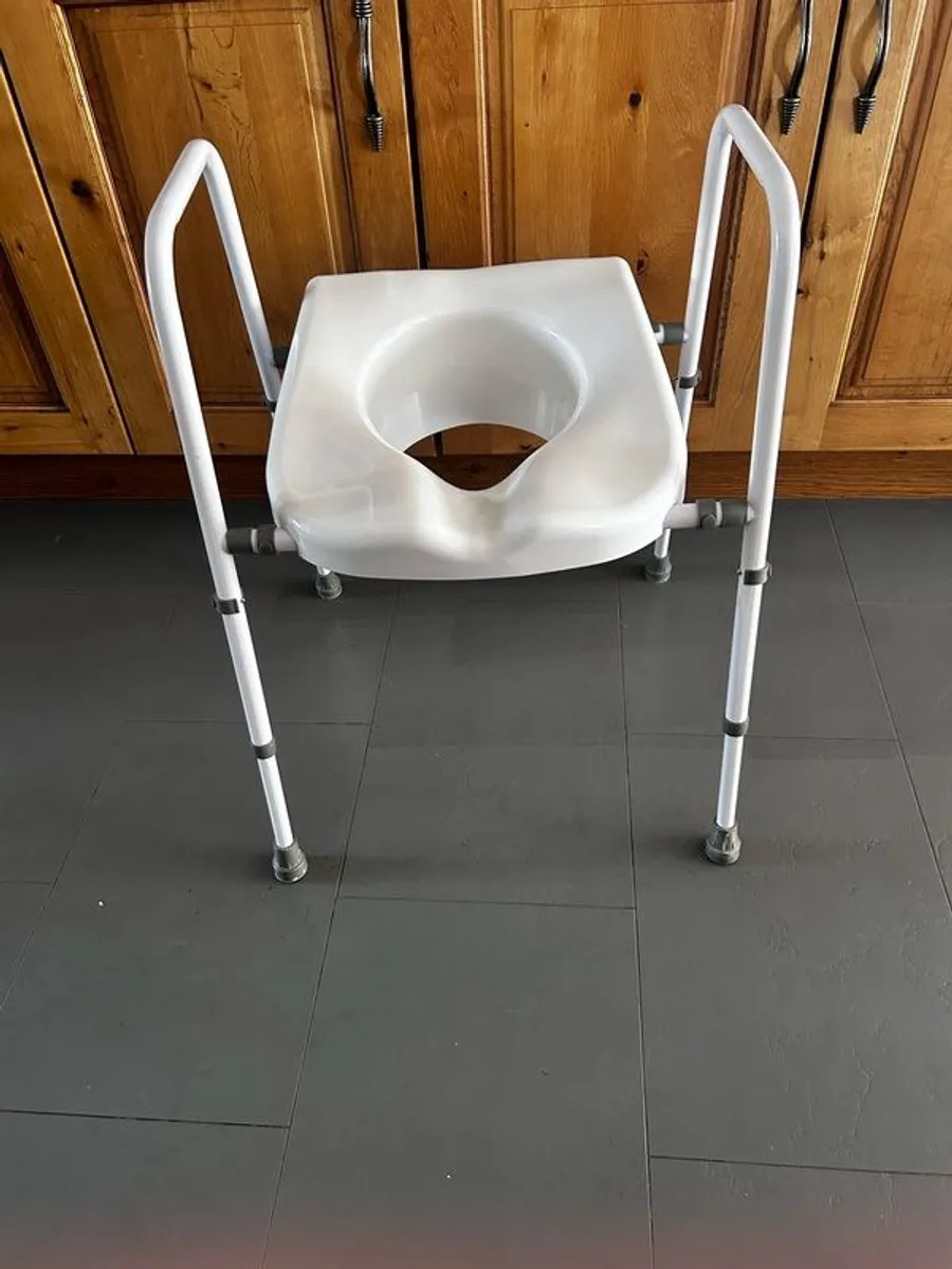 Raised Toilet Seat and Frame - Image 1