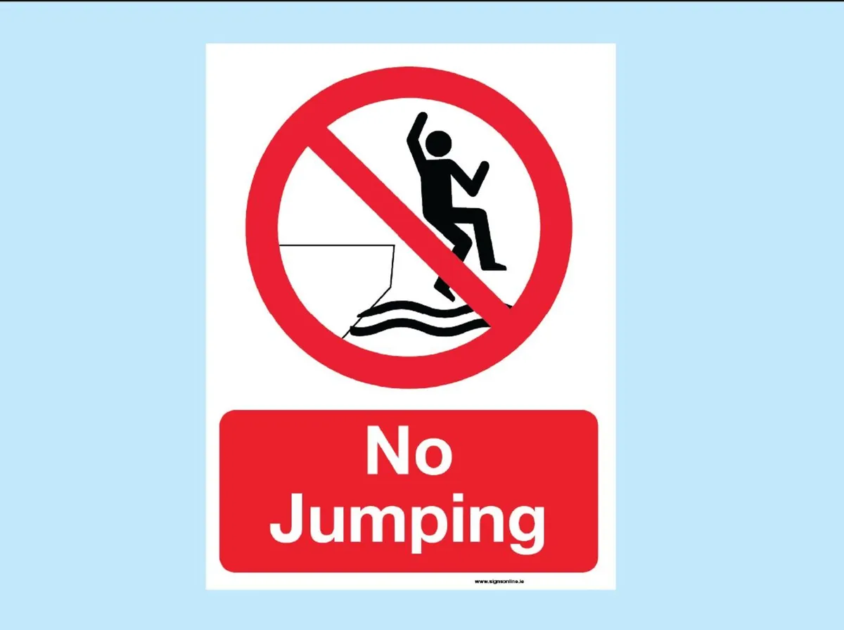 Water Safety Signs | No Swimming, No Diving - Image 4