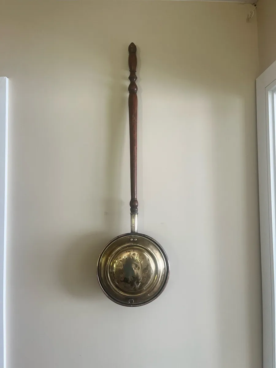 Victorian Brass & Copper Bedwarmer - Image 2