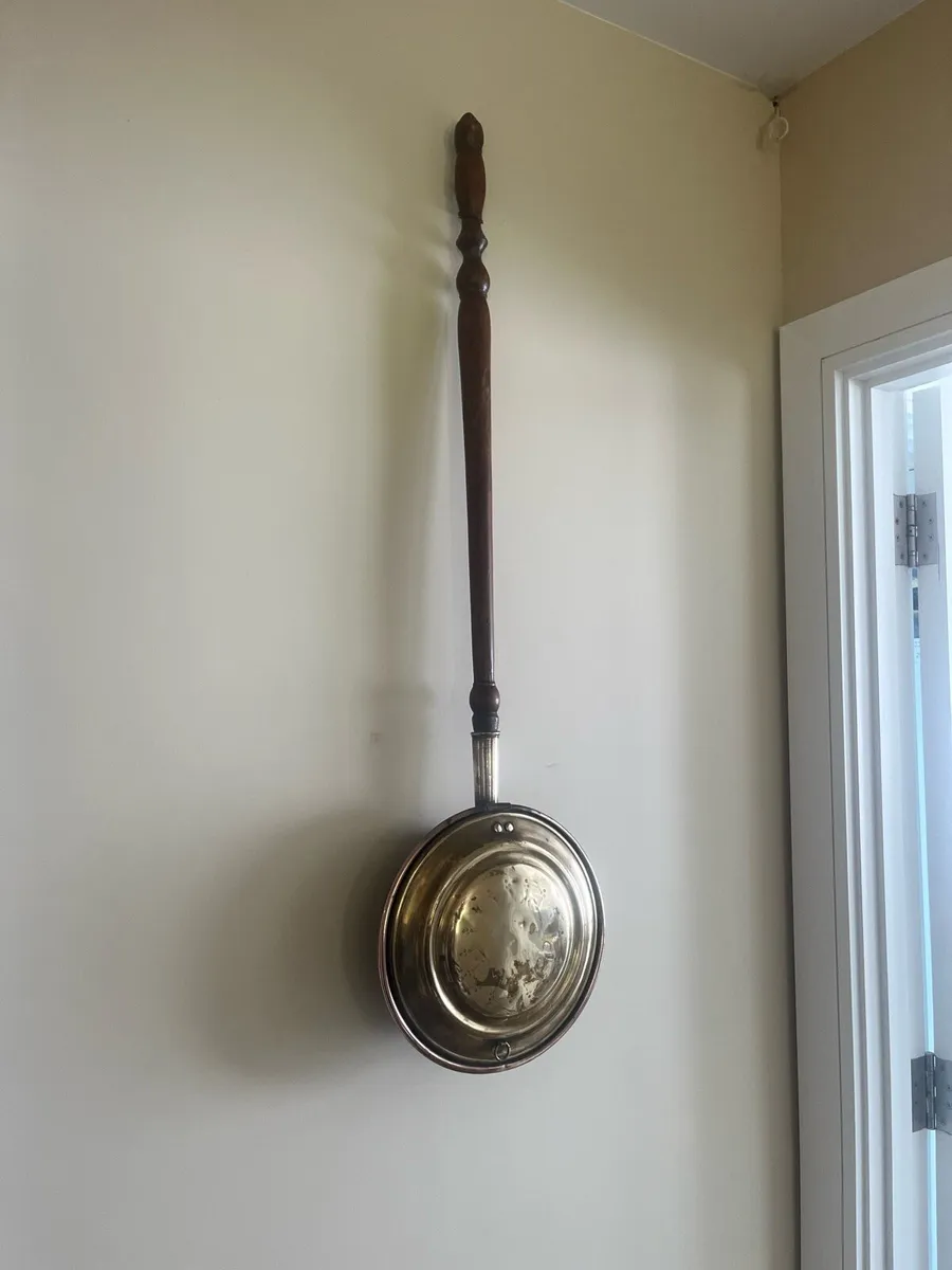 Victorian Brass & Copper Bedwarmer - Image 1